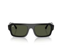Ray-ban Rb 4454 Occhiali Da Sole Unisex Nero Rettangolari Verde 53mm