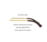 RAY BAN RB RB 3449 GOLD 001 ORIGINAL TEMPLES ASTE RAY BAN RB 3449 001 ORO