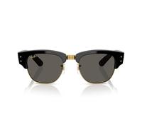Ray-Ban Rb0316s Mega Clubmaster Blacked Out Collection di A$ap Occhiali da sole Rocky Square, Nero su oro/Grigio scuro, 50 mm