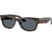 Ray-Ban Occhiali da sole unisex Rb0832s Mega Wayfarer II Full Rim, Havana - Blu, 55 mm