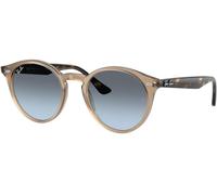 Ray - Ban Unisex RB2180 6788V1 Occhiali da sole Acetato Beige Blu Rotonda Normale Sfumato