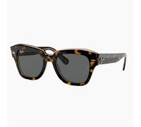 Ray - Ban Donna RB2186 STATE STREET 1292B1 Occhiali da sole Acetato Oro Grigio Squadrata Normale