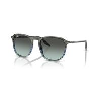 Ray-Ban Rb2203 Square Sunglasses, BLU VINTAGE DEGBLACK, 55