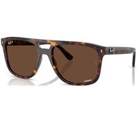Ray - Ban Unisex RB2213CH 902/AN Occhiali da sole Acetato Tartaruga Marrone Squadrata Polarizzata