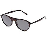 Ray-Ban RB2215 Occhiali da sole quadrati, avana/nero polarizzato, 56 mm