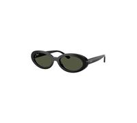 Ray - Ban Donna Ray - Ban RB2223 901/31 Occhiali da sole Acetato Nero Verde Rotonda Normale