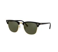 Ray-Ban Clubmaster RB3016 W0365, Occhiali da sole Unisex-Adulto, Black (W0365 Ebony/arista), 51 mm