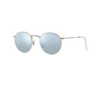Ray-Ban RB3447 019/30 Occhiali Da Sole Uomo Round Metallo Opaco Argento