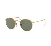 Ray-Ban Rb3447 round metal 001/58 gold polar green