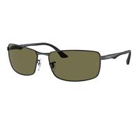 Ray-Ban RB3498 002/9A Polarized, Polarizzato, Nero, Metal, Uomini occhiali da sole 61