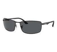 Ray-Ban RB3498 006/81 Polarized, Polarizzato, Nero, Metal, Uomini occhiali da sole 61