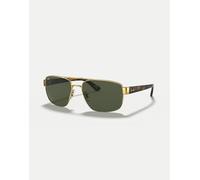 Ray-Ban - Rb3663 - Occhiali da sole irregolari oro con lenti verdi XL