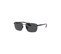 Ray - Ban Uomo Ray - Ban RB3715M F02087 Occhiali da sole Acciaio Nero Grigio Squadrata Normale
