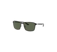 Ray - Ban Unisex Ray - Ban RB3721 914471 Occhiali da sole Metallo Nero Verde Squadrata Normale