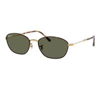 Ray - Ban Donna Ray - Ban RB3749 927358 Occhiali da sole Metallo Tartaruga Verde G15 Geometrica Polarizzata