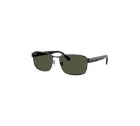 Ray - Ban Unisex RB3750 002/31 Occhiali da sole Metallo Nero Verde G15 Squadrata Normale