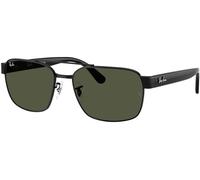 Ray-Ban RB3751 002/31, Nero, Metal, Unisex occhiali da sole 61