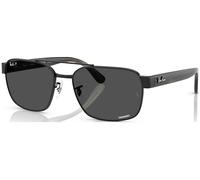 Ray - Ban Unisex RB3751CH 002/K8 Occhiali da sole Metallo Nero Grigio Squadrata Polarizzata