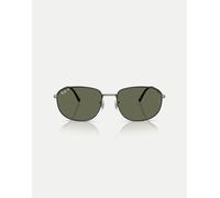 Ray-Ban - Rb3754 - Occhiali da sole rettangolari nero opaco su nero mimetico opaco con lenti verdi polarizzate XXL