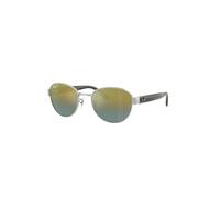 Ray-Ban - Occhiali da sole argento con lenti oro specchiate polarizzate L