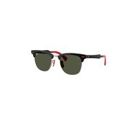 Ray - Ban Unisex Ray - Ban RB3807M F11031 Occhiali da sole Argento Verde G15 Squadrata Normale