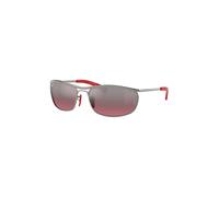 Ray - Ban Unisex Ray - Ban RB3819M F0017A Occhiali da sole Metallo Grigio Viola Rotonda Polarizzata