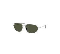 Ray - Ban Unisex Ray - Ban RB3945 004/31 Occhiali da sole Metallo Grigio Verde Geometrica Normale