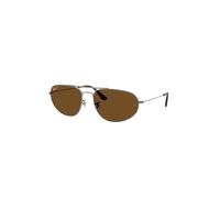 Ray-Ban - Irregular - Occhiali da sole grigio canna di fucile con lenti marroni polarizzate XXL
