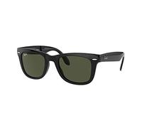 Ray-Ban RB4105 Folding Wayfarer, Occhiali da sole da uomo, Nero (Black 60150), S