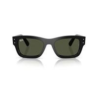 Ray-Ban - Joseph - Occhiali da sole rettangolari neri con lenti verdi-Nero XL