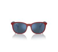 Ray-ban Rj 9079s Junior Occhiali Da Sole Bambino Rosso Squadrato Blu 49mm