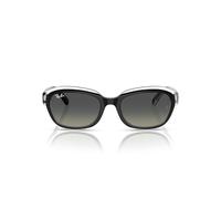 Ray-Ban Rj9081s Occhiali Bambini, Nero Busta Trasparente/Gray, 48 mm