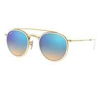 Ray-Ban Round Double Bridge RB3647N 001/4O, Bianco, Metal, Unisex occhiali da sole 51
