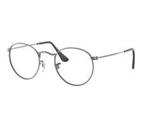 Ray-Ban Round Metal Classic RX3447V 2502, Argento, Metal, Unisex occhiali 50