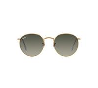 Ray-Ban Round Metal, Occhiali Uomo, Gold/G-Classic Green, 50/21/145