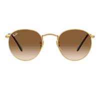 Ray-ban Round Metal Rb 3447 Occhiali Da Sole Uomo Oro Rotondo Marrone 50mm