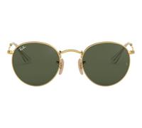 Ray-ban Round Metal Rb 3447n Occhiali Da Sole Uomo Oro Rotondo Verde 50mm