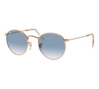Ray-Ban Round Metal RB3447 92023F, Oro, Metal, Unisex occhiali da sole 50