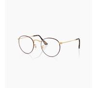 Ray - Ban Unisex Ray - Ban RX3447V ROUND METAL 3188 Montature da vista Metallo Havana Trasparente Rotonda Normale