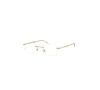 Ray - Ban Unisex Ray - Ban RX3767V 2500 Montature da vista Metallo Oro Trasparente Rotonda Normale