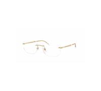 Ray - Ban Unisex Ray - Ban RX3768V 2500 Montature da vista Metallo Oro Trasparente Geometrica Normale
