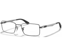Ray - Ban Unisex RX6275 2502 Montature da vista Metallo Grigio Trasparente Squadrata Normale