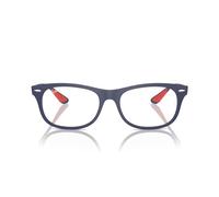 Ray-Ban Rx6494 Montature quadrate per occhiali da prescrizione, Occhiali blu opaco/demo, 55 mm