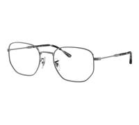 Ray - Ban Unisex Ray - Ban RX6496 2502 Montature da vista Metallo Grigio Trasparente Geometrica Normale
