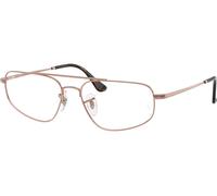 Ray-Ban RX6550 2943, Marrone, Metal, Unisex occhiali 56