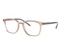 Ray - Ban Unisex Ray - Ban RX7185 5940 Montature da vista Iniettato Marrone Trasparente Squadrata Normale