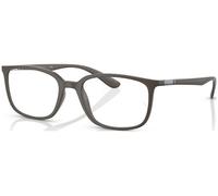 Ray - Ban Unisex RX7208 8063 Montature da vista Peek Marrone Trasparente Pillow Normale