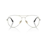 Ray-Ban Rx7239 Alain - Montatura quadrata per occhiali da prescrizione, Lenti dorate/demo, 58 mm