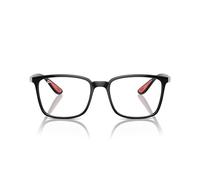 Ray-Ban Rx7239 Alain - Montatura quadrata per occhiali da prescrizione, Nero/Argento/lente demo, 54 mm