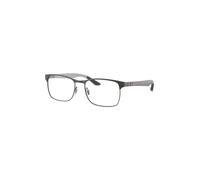 Ray - Ban Unisex Ray - Ban RX8416 2620 Montature da vista Metallo Grigio Trasparente Squadrata Normale